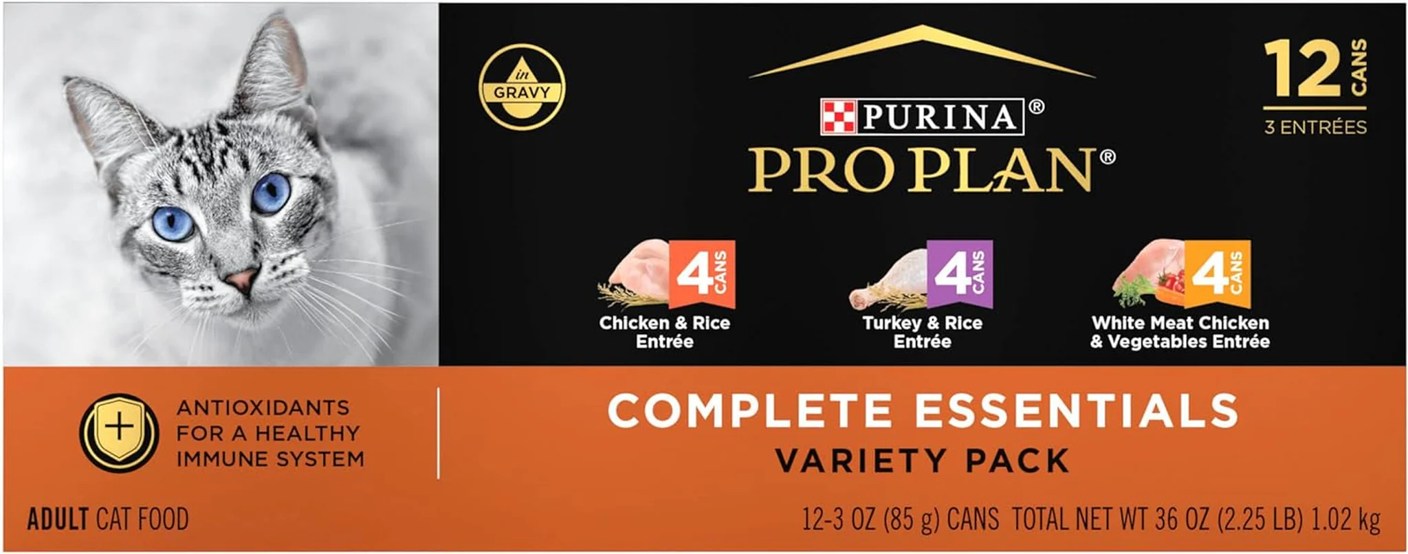 Purina Pro Plan. Comida Húmeda Variada Para Gatos (2 Paquetes De 12 c/u)