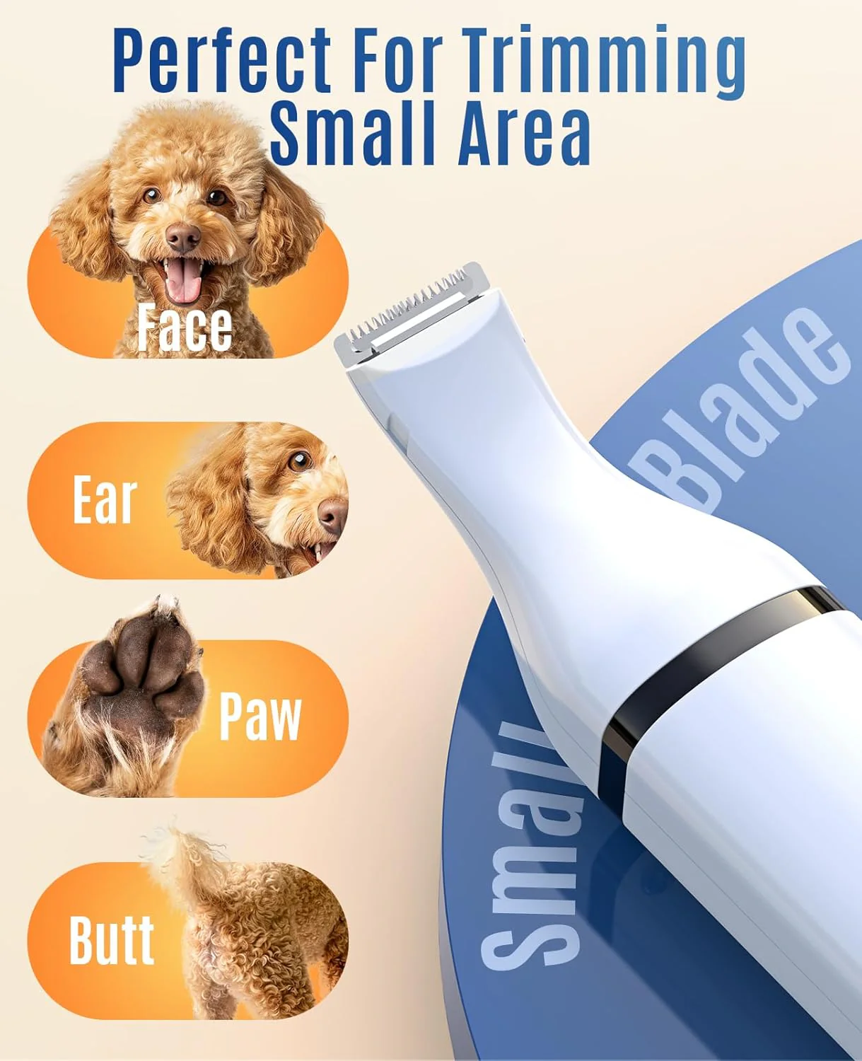 Recortadora inalámbrica de pelo para mascotas pequeñas - Imagen 3
