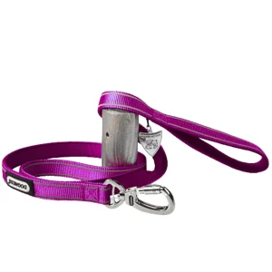 Dogness Correa de Perro Reflectiva Color Morado Talla M