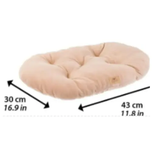 Ferplast Cojín Cama Para Perros Y Gatos Relax Microfleece 45/2 Suave Acolchado Lavable Micropolar Taupe - Imagen 4