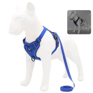 Arnes Antitirones para Perros + Correa – Ajustable, Reflectante y Transpirable para Perros y Gatos