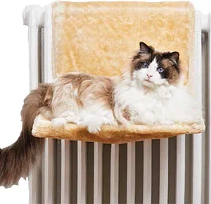 Fiji Hamaca de radiador para gatos beige