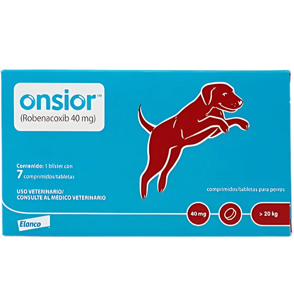 Onsior Robenacoxib 40mg, 1 blíster con 7 comprimidos Elanco