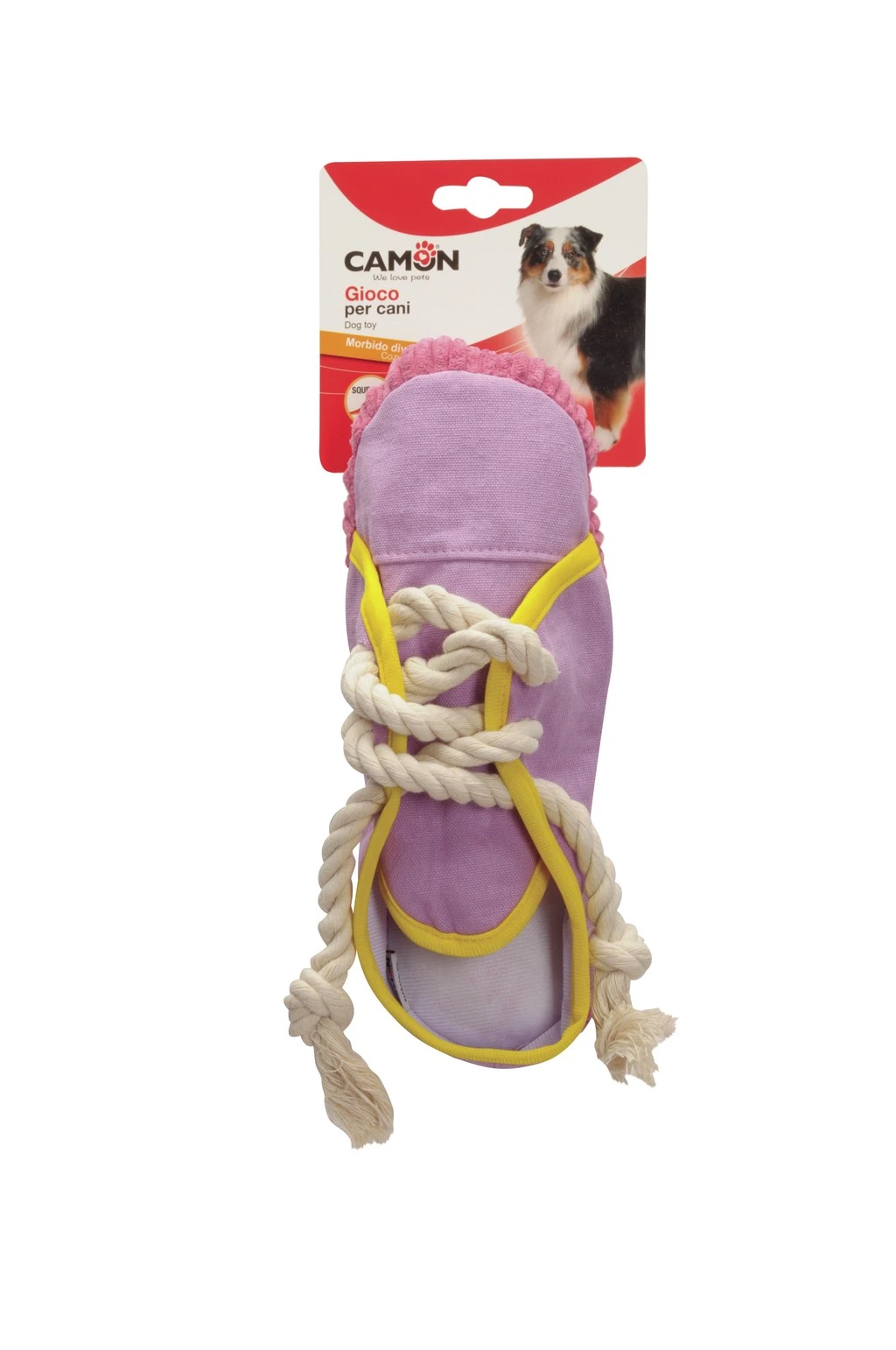Zapatilla Tug & Squeak para Perros – Camon - Imagen 3